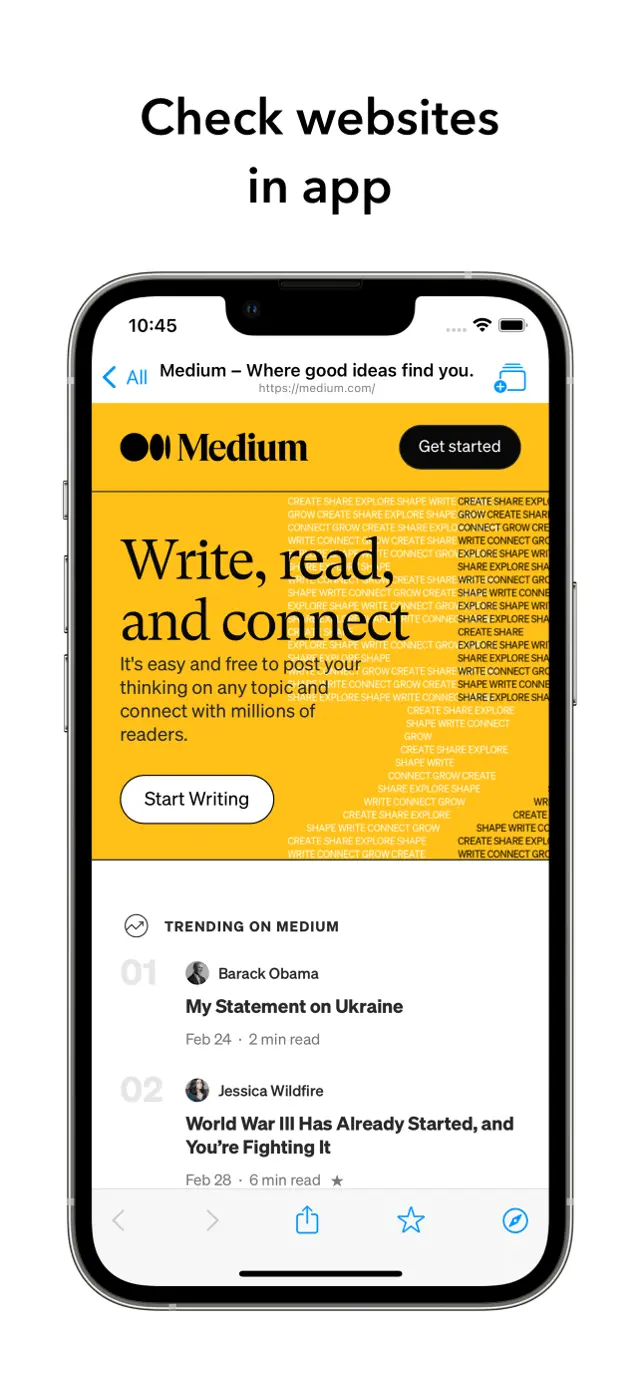 App screenshot